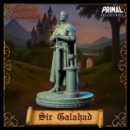Knight Sir Galahad | Chronicles of Excalibur | Tabletop D&D Miniature | Primal Collectibles