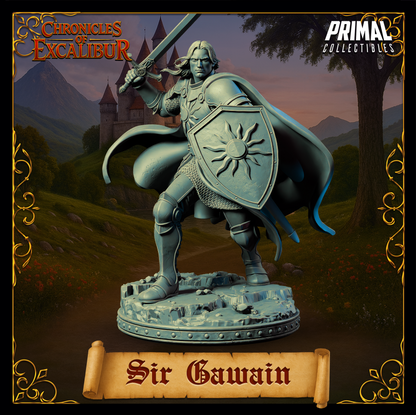 Knight Sir Gawain | Chronicles of Excalibur | Tabletop D&D Miniature | Primal Collectibles