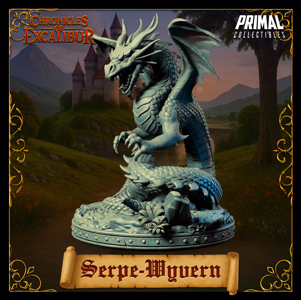 Creature Wyvern | Chronicles of Excalibur | Tabletop D&D Miniature | Primal Collectibles