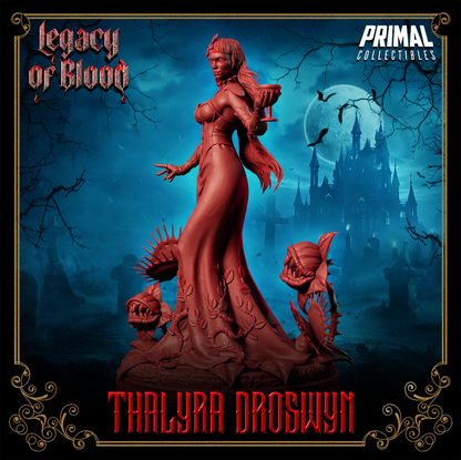 DarkLord Thalyra Droswyn | Legacy of Blood | Tabletop D&D Miniature | Primal Collectibles