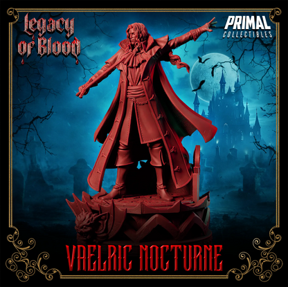 Dampyr Vaelric Nocturne | Legacy of Blood | Tabletop Scale | TTRPG D&D Miniature | Primal Collectibles