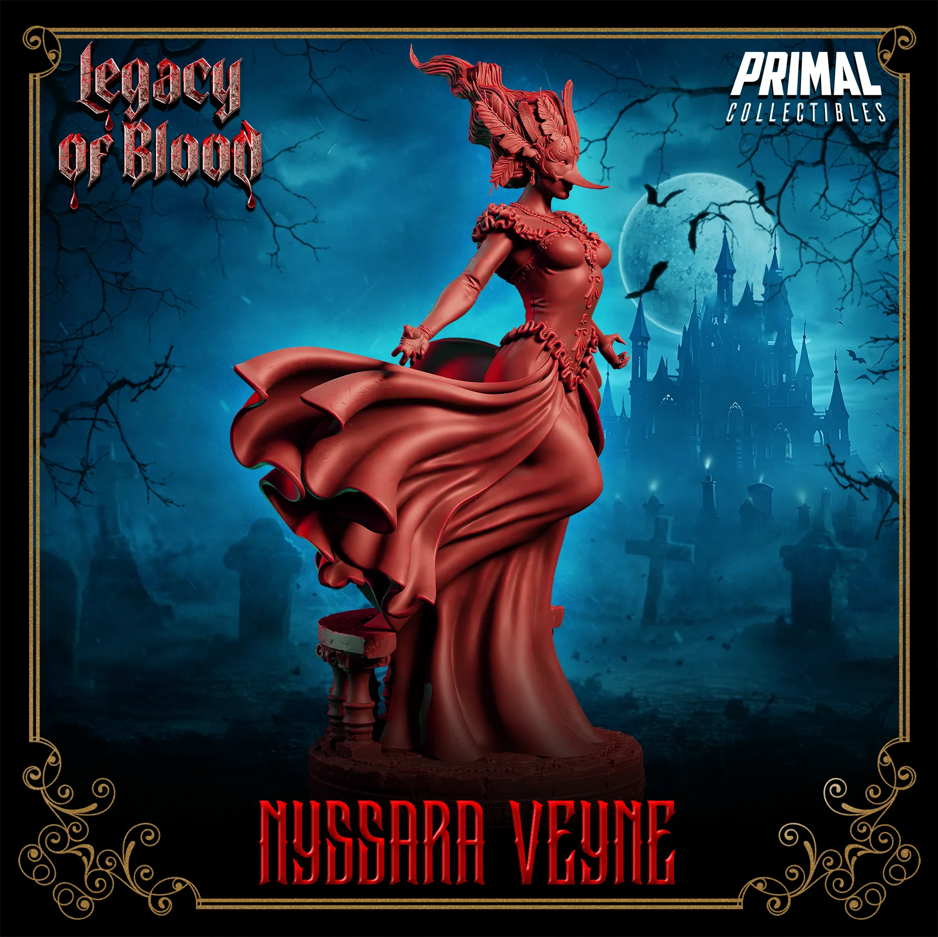 Duchess Nyssara Veyne | Legacy of Blood | Tabletop Scale | TTRPG D&D Miniature | Primal Collectibles