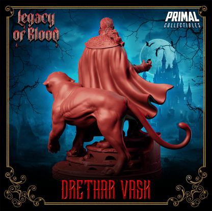 Baron Drethar Vask | Legacy of Blood | Tabletop Scale | TTRPG D&D Miniature | Primal Collectibles