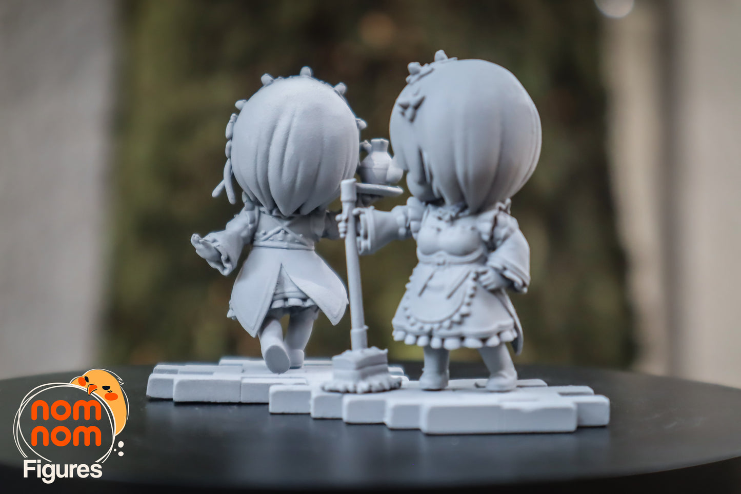 Pair of Margrave Maids | Resin Garage Kit Sculpture Anime Video Game Fan Art Statue | Nomnom Figures - Tattles Told 3D