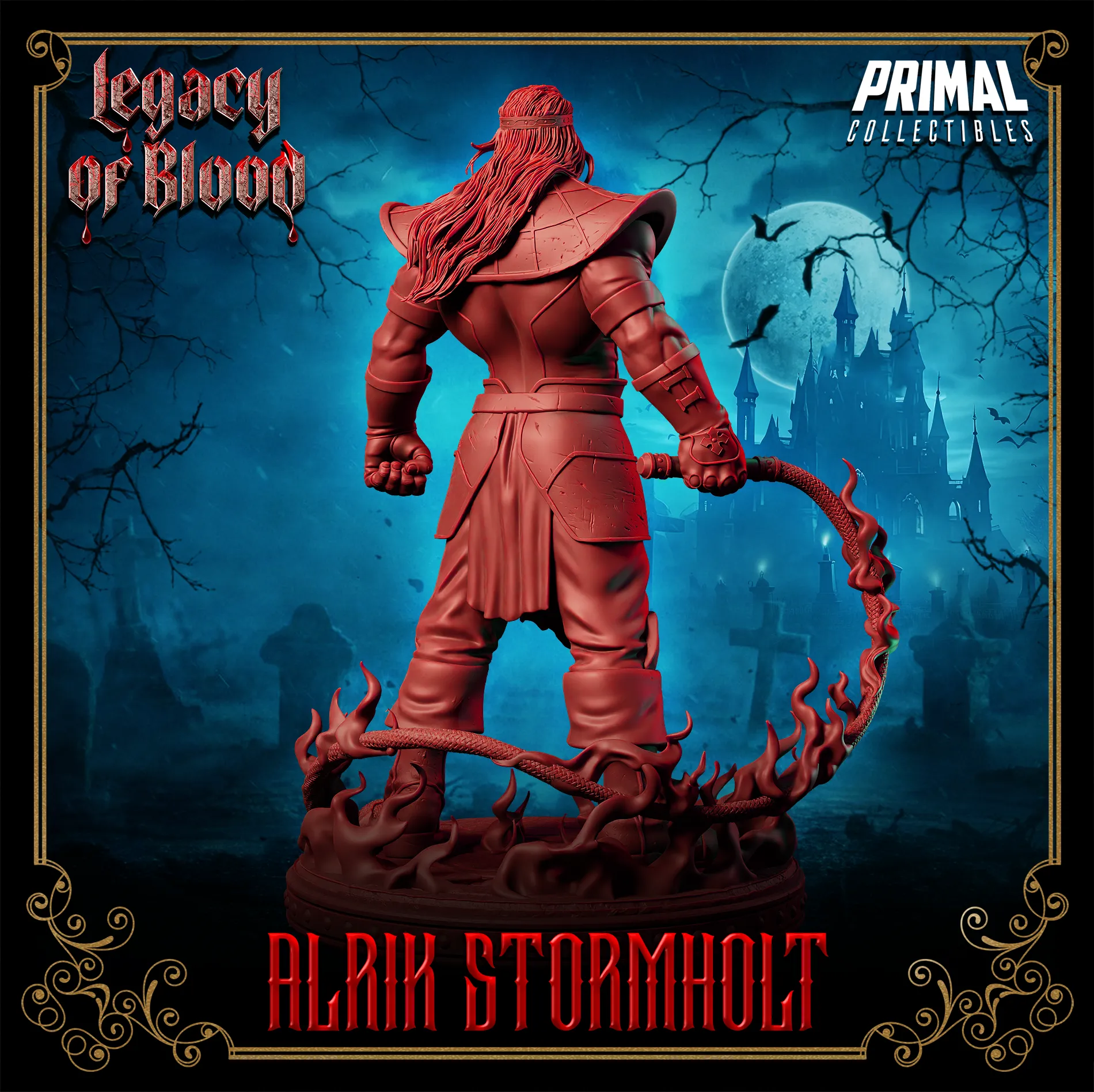 Human Alrik | Legacy of Blood | Tabletop D&D Miniature | Primal Collectibles