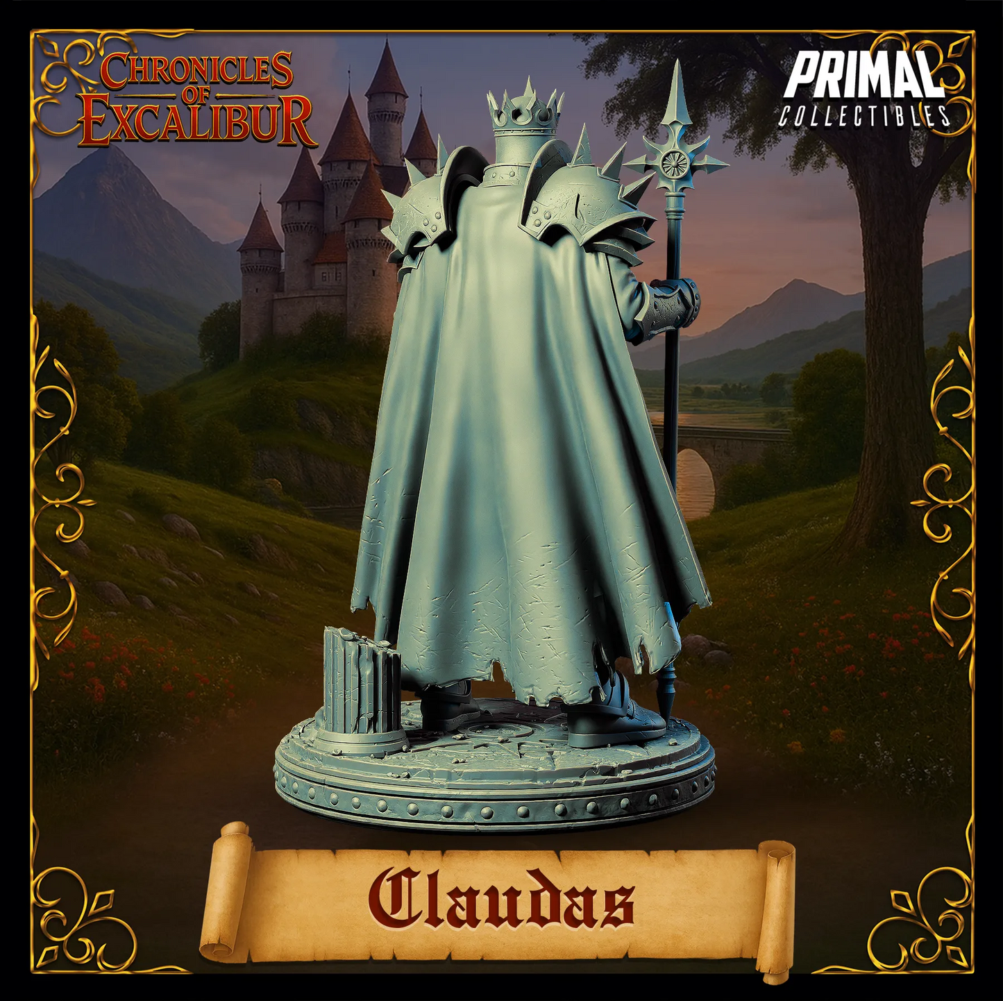 King Claudas | Chronicles of Excalibur | Tabletop D&D Miniature | Primal Collectibles