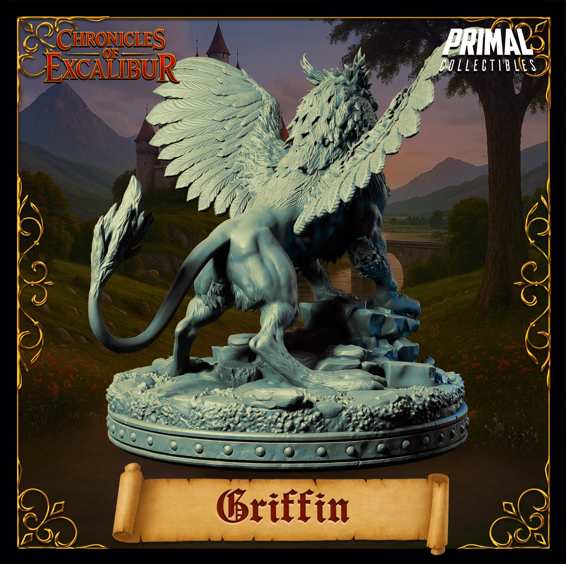 Griffin | Chronicles of Excalibur | Tabletop D&D Miniature | Primal Collectibles