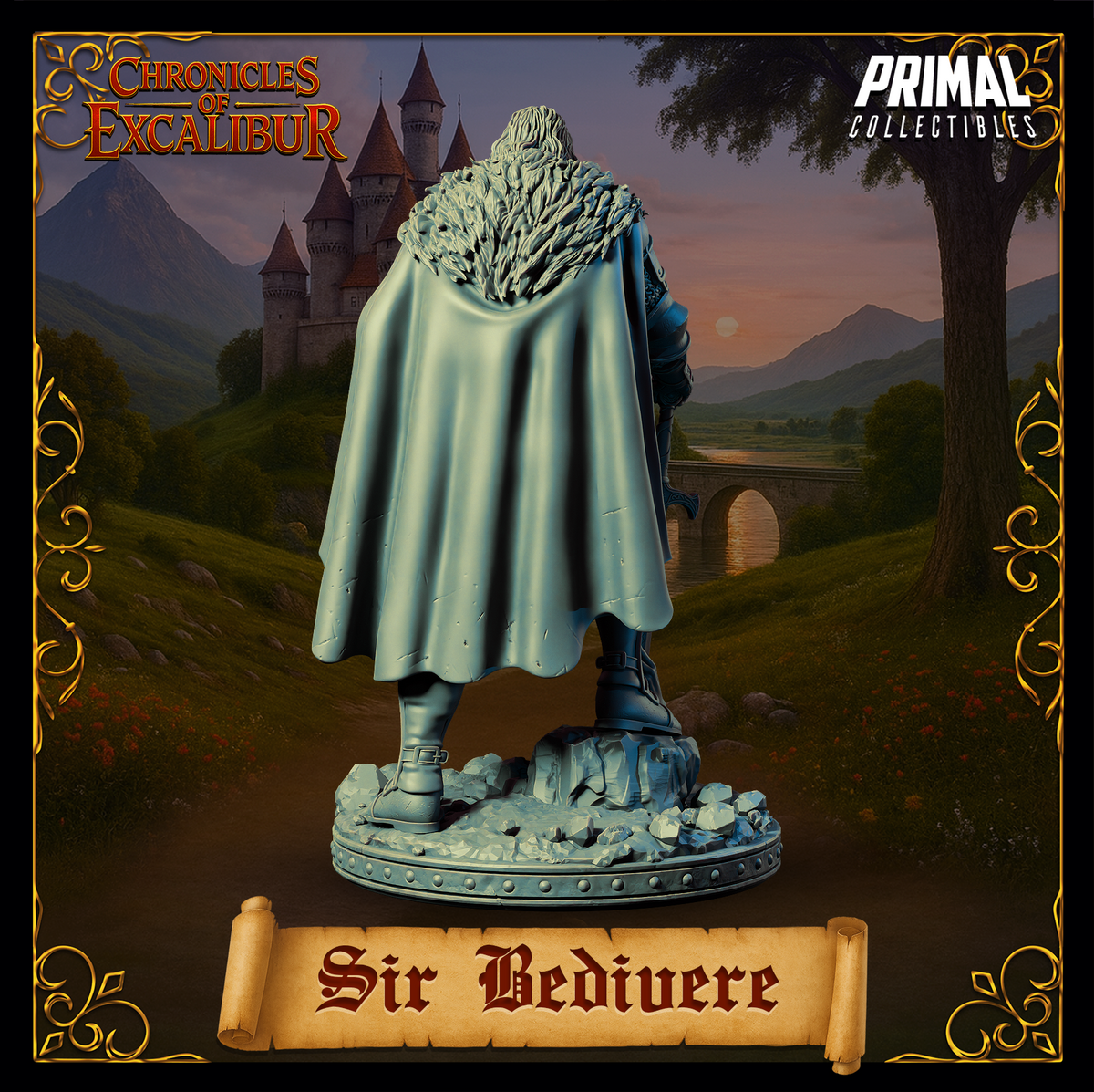 Knight Sir Bedivere | Chronicles of Excalibur | Tabletop D&D Miniature | Primal Collectibles