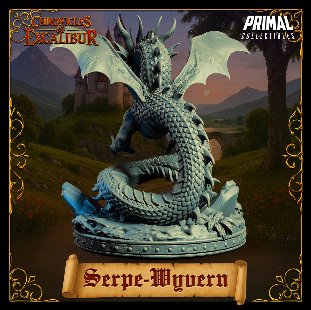 Creature Wyvern | Chronicles of Excalibur | Tabletop D&D Miniature | Primal Collectibles