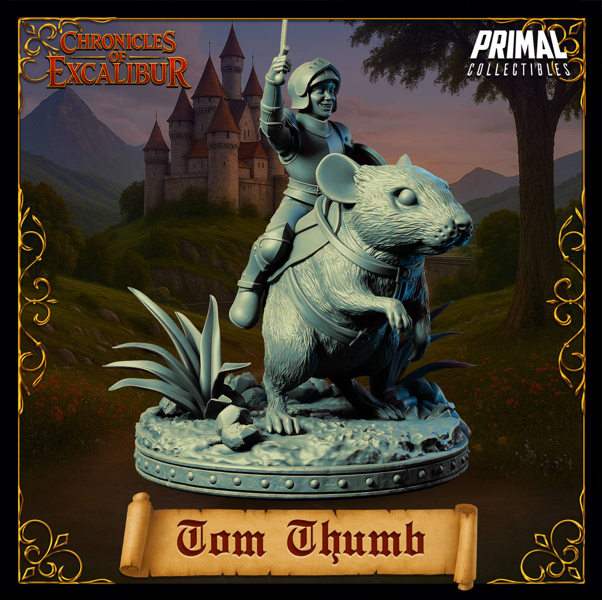 Knight Tom Thumb | Chronicles of Excalibur | Tabletop D&D Miniature | Primal Collectibles