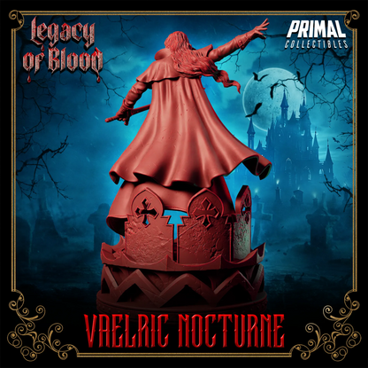 Dampyr Vaelric Nocturne | Legacy of Blood | Tabletop Scale | TTRPG D&D Miniature | Primal Collectibles