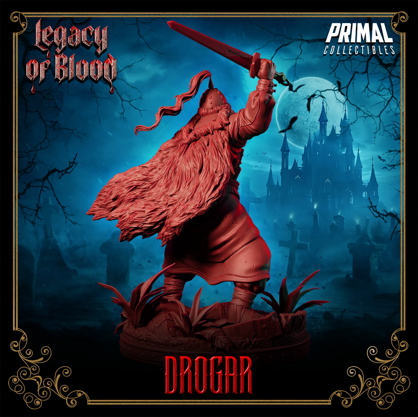 Vampire Drogar | Legacy of Blood | Tabletop D&D Miniature | Primal Collectibles