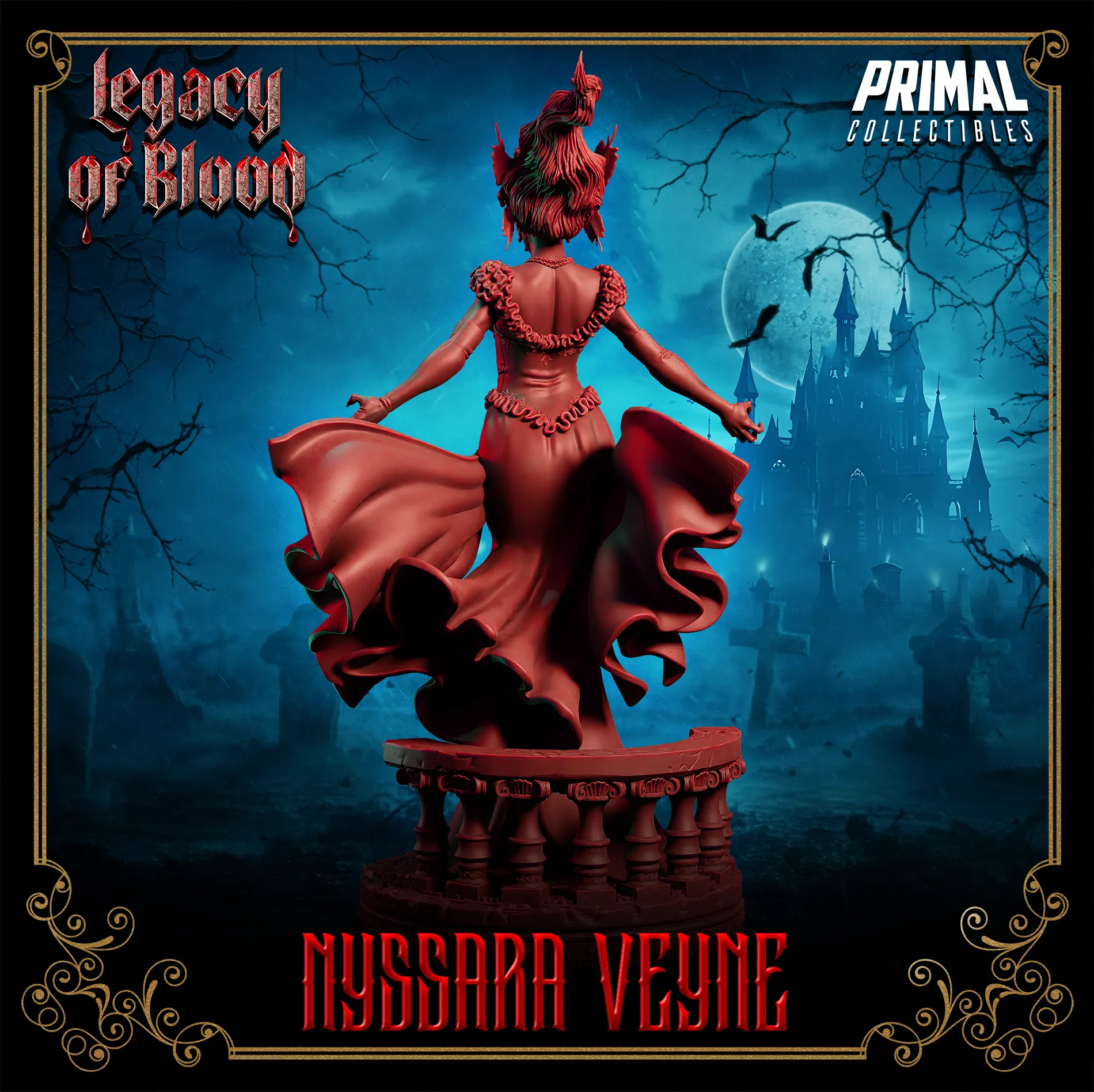 Duchess Nyssara Veyne | Legacy of Blood | Tabletop Scale | TTRPG D&D Miniature | Primal Collectibles