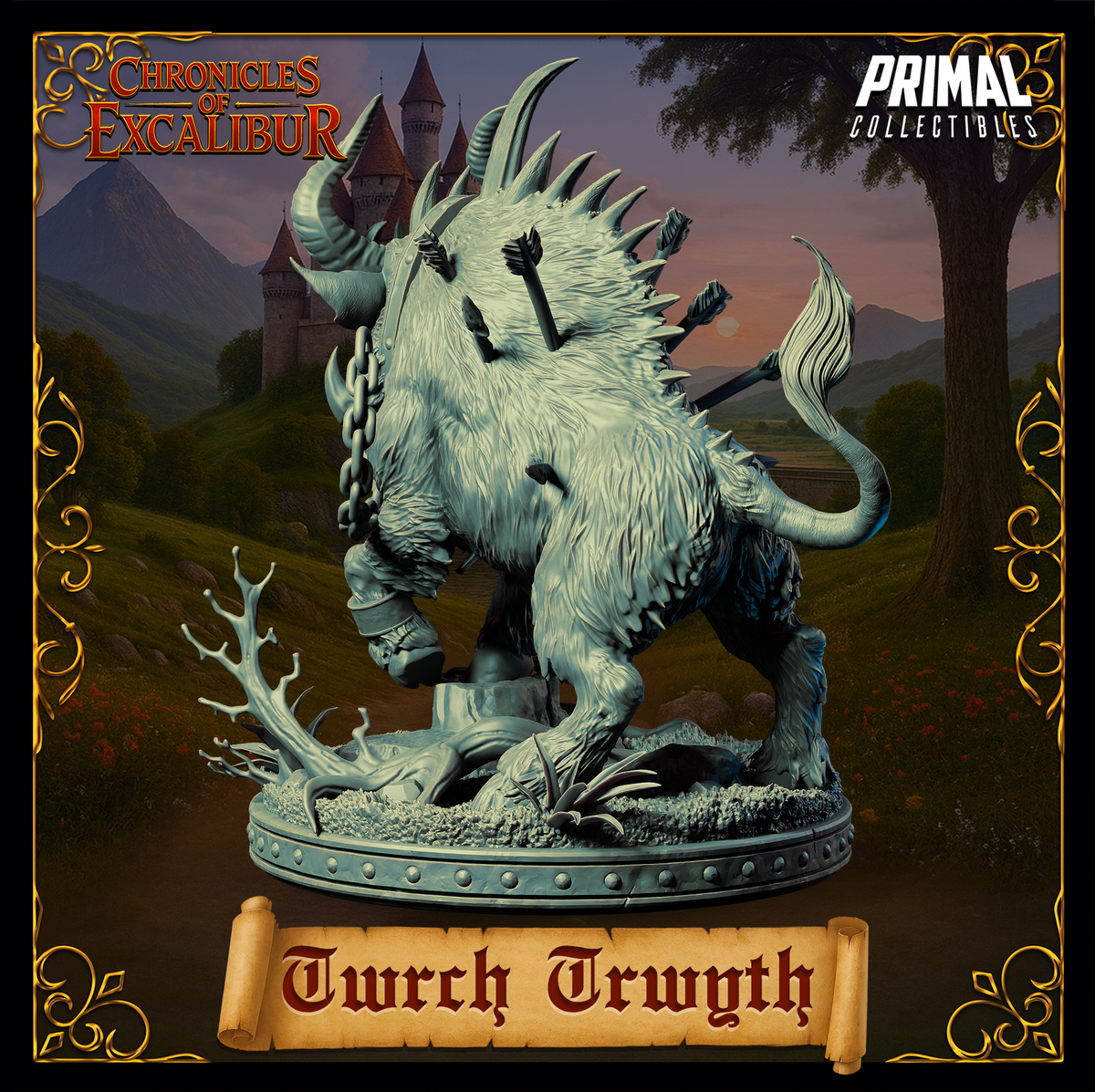 Creature Twrch Trwyth | Chronicles of Excalibur | Tabletop D&D Miniature | Primal Collectibles