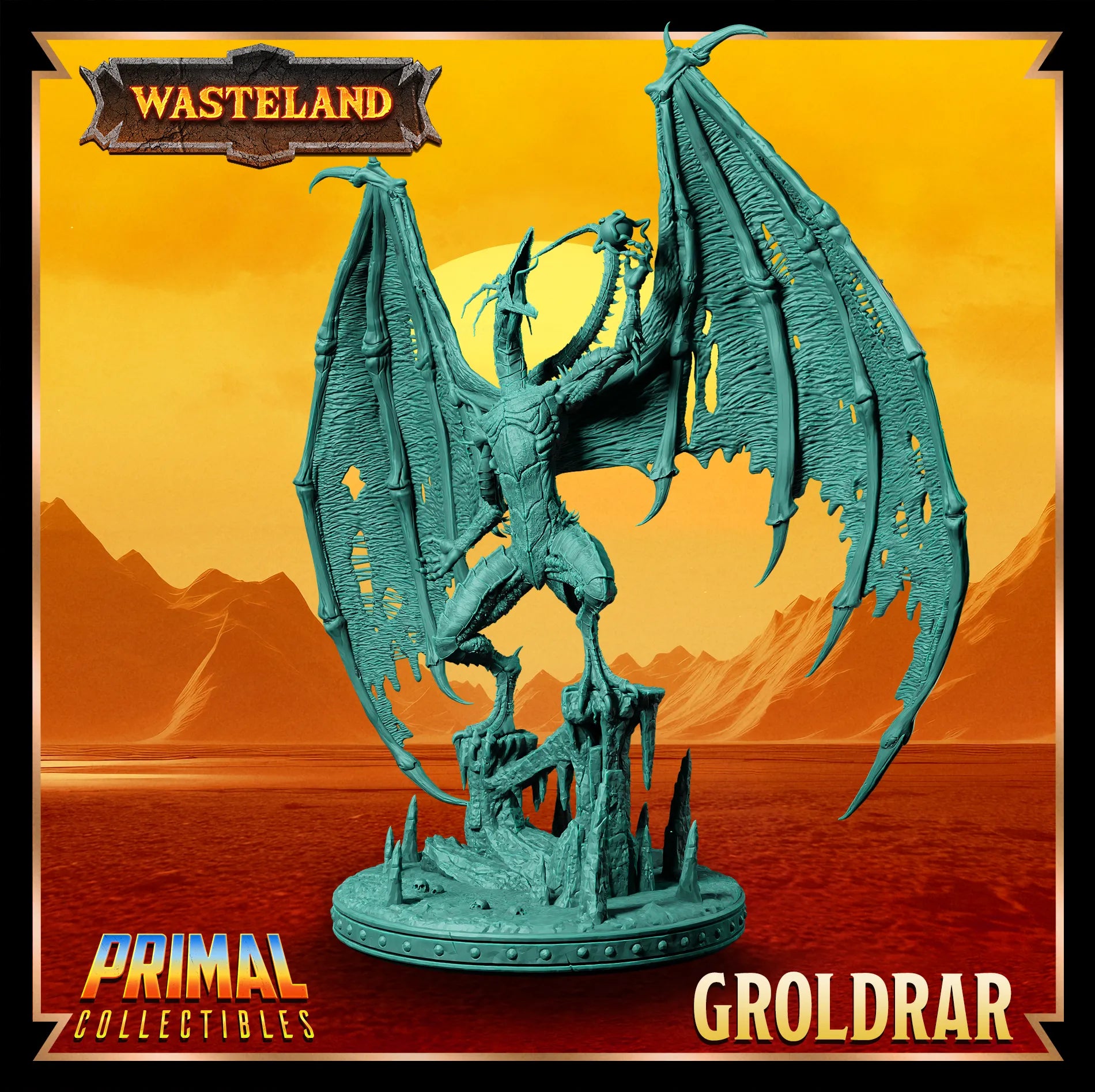 Sorcerer King Groldrar | Wasteland | Tabletop Scale | TTRPG D&D Miniature | Primal Collectibles