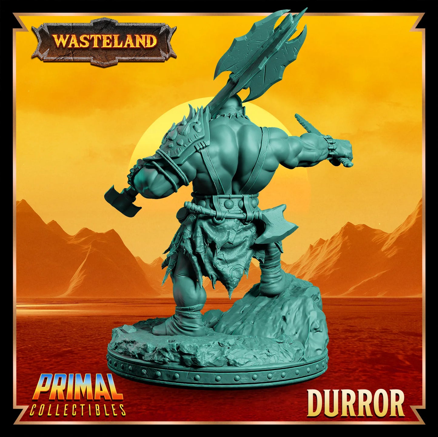 Dwarf Male Durror | Wasteland | Tabletop Scale | TTRPG D&D Miniature | Primal Collectibles