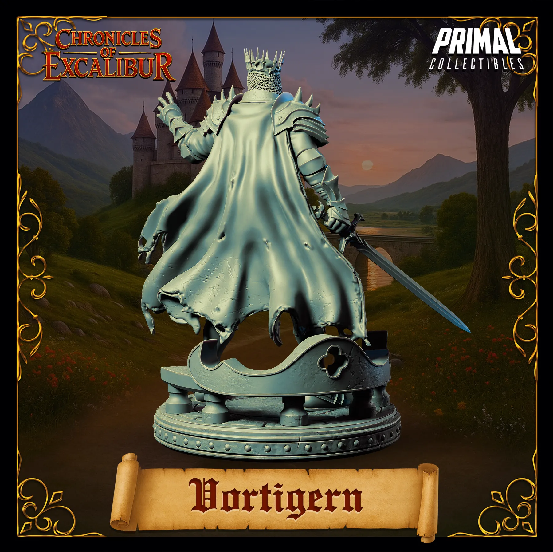King Vortigern | Chronicles of Excalibur | Tabletop D&D Miniature | Primal Collectibles