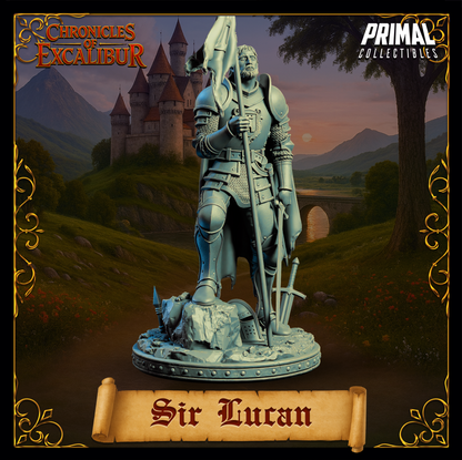 Knight Sir Lucan | Chronicles of Excalibur | Tabletop D&D Miniature | Primal Collectibles