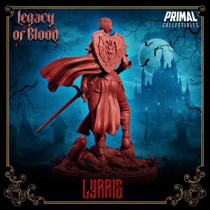 Paladin Lyrris | Legacy of Blood | Tabletop D&D Miniature | Primal Collectibles