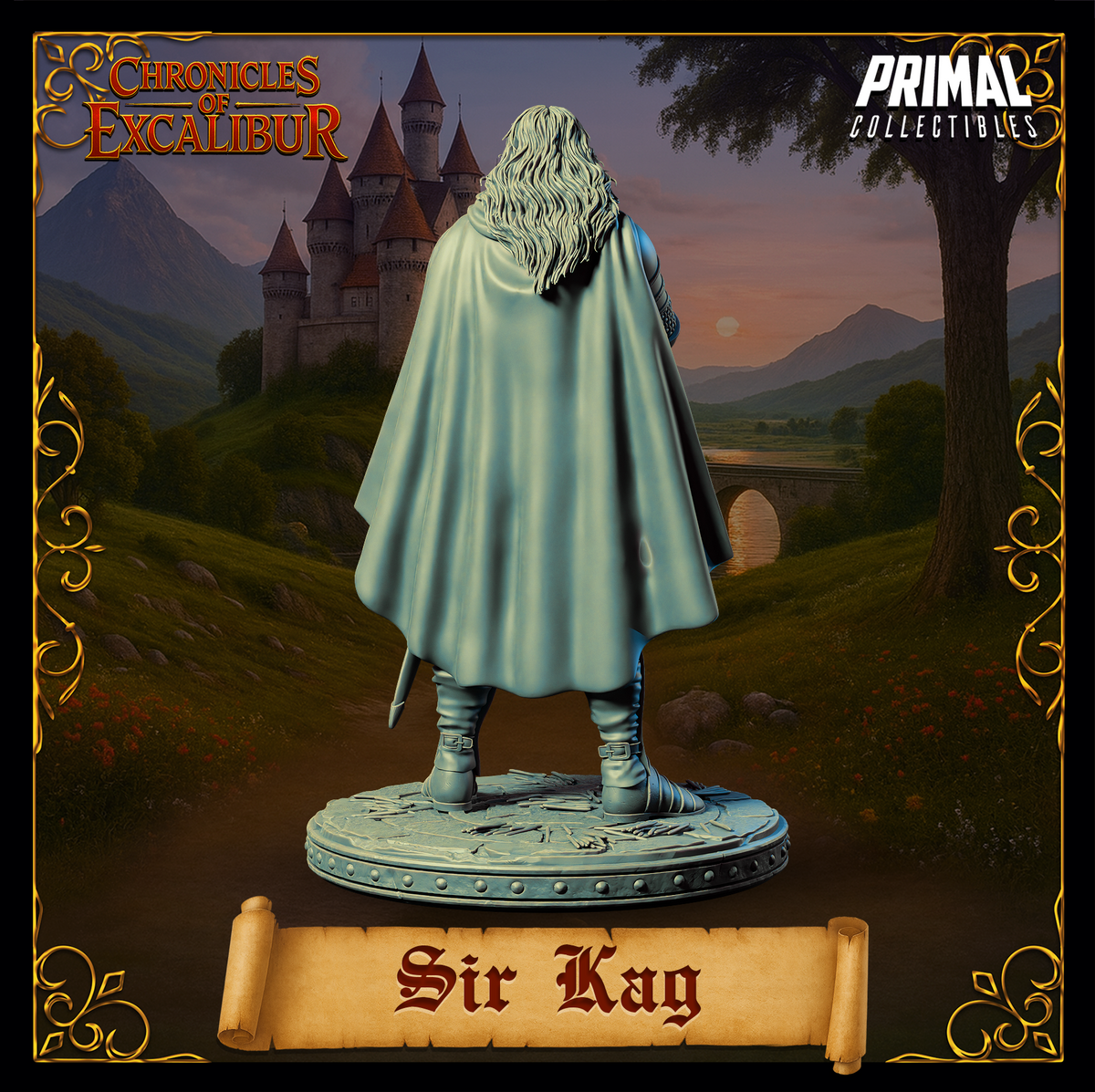 Knight Sir Kay | Chronicles of Excalibur | Tabletop D&D Miniature | Primal Collectibles