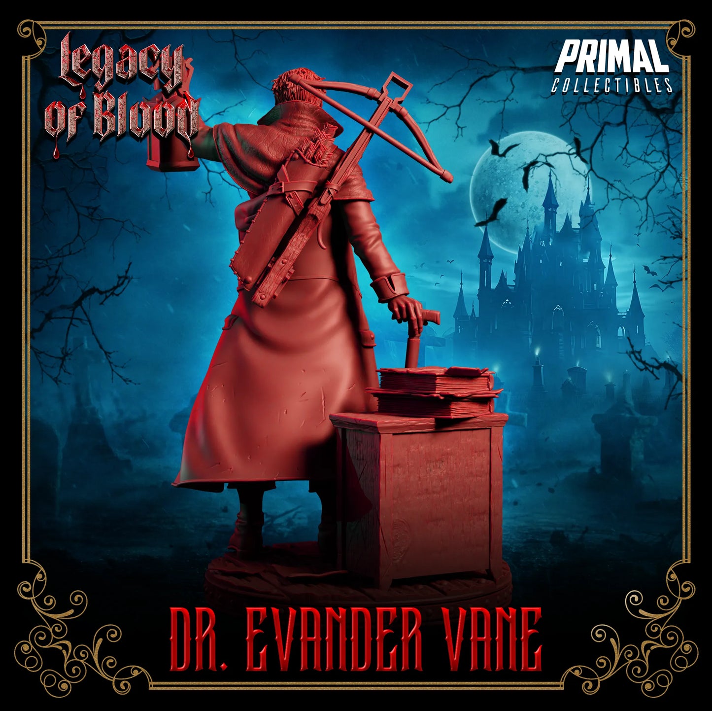 Doctor Evander Vane, Van Richten Helsing, CoS | Legacy of Blood | Tabletop D&D Miniature | Primal Collectibles