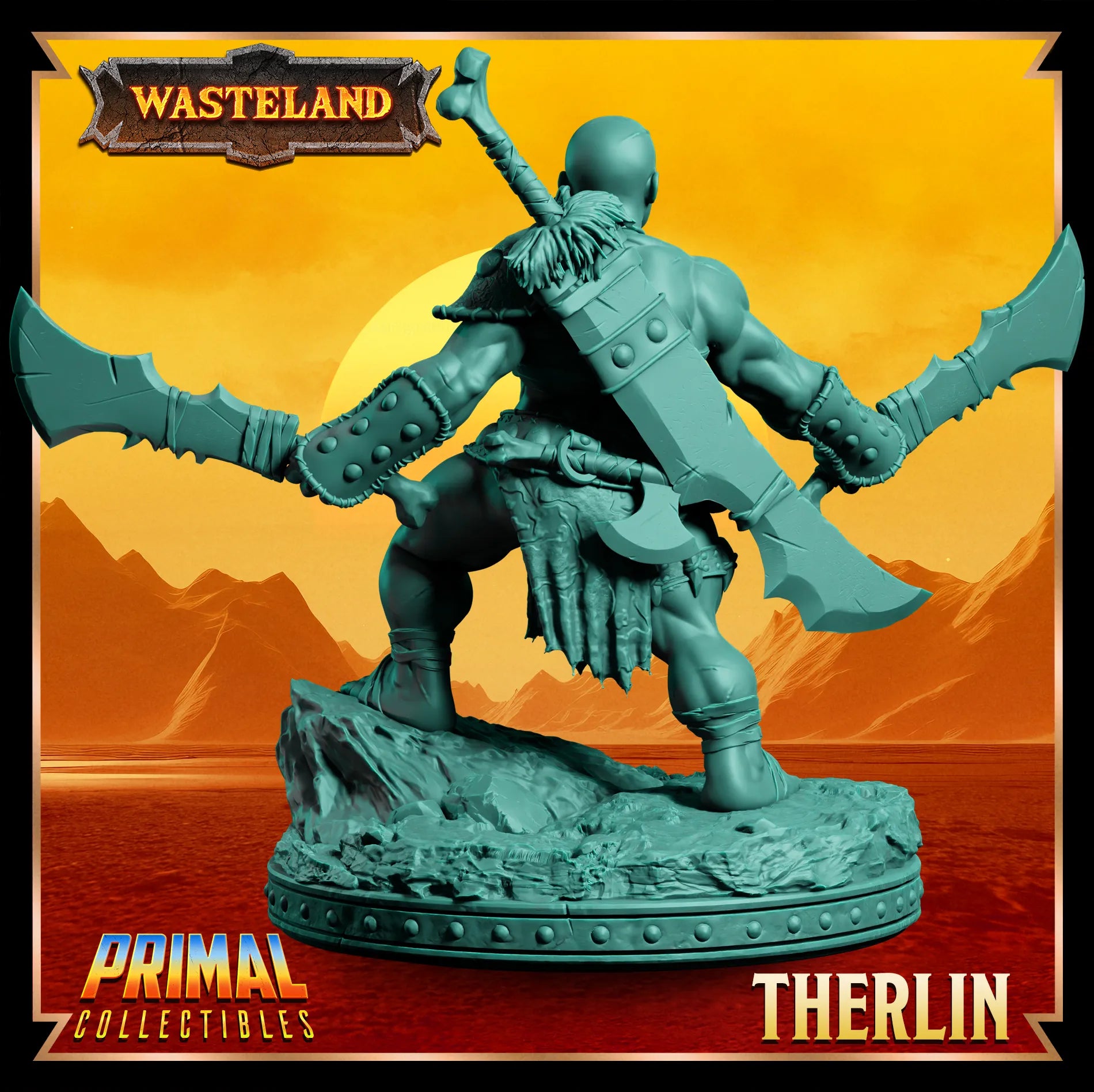 Dwarf Female Therlin | Wasteland | Tabletop Scale | TTRPG D&D Miniature | Primal Collectibles