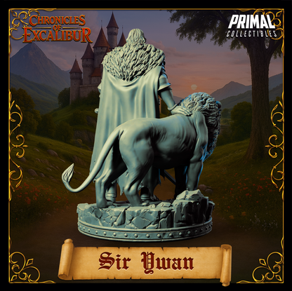 Knight Sir Ywan | Chronicles of Excalibur | Tabletop D&D Miniature | Primal Collectibles