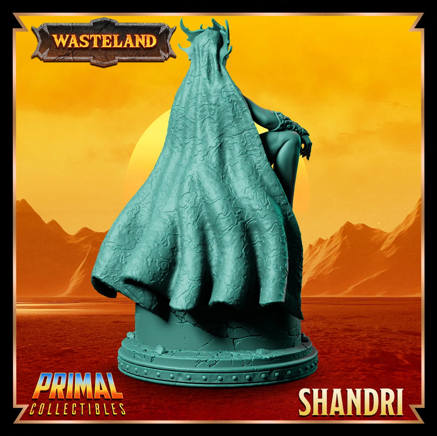 Sorcerer Queen Shandri | Wasteland | Tabletop Scale | TTRPG D&D Miniature | Primal Collectibles