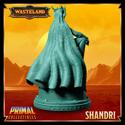 Sorcerer Queen Shandri | Wasteland | Tabletop Scale | TTRPG D&D Miniature | Primal Collectibles