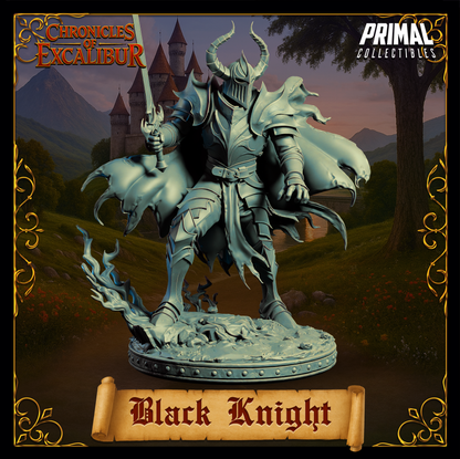 Knight Black Knight | Chronicles of Excalibur | Tabletop D&D Miniature | Primal Collectibles