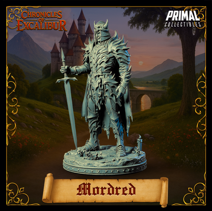 Evil Knight Mordred | Chronicles of Excalibur | Tabletop D&D Miniature | Primal Collectibles