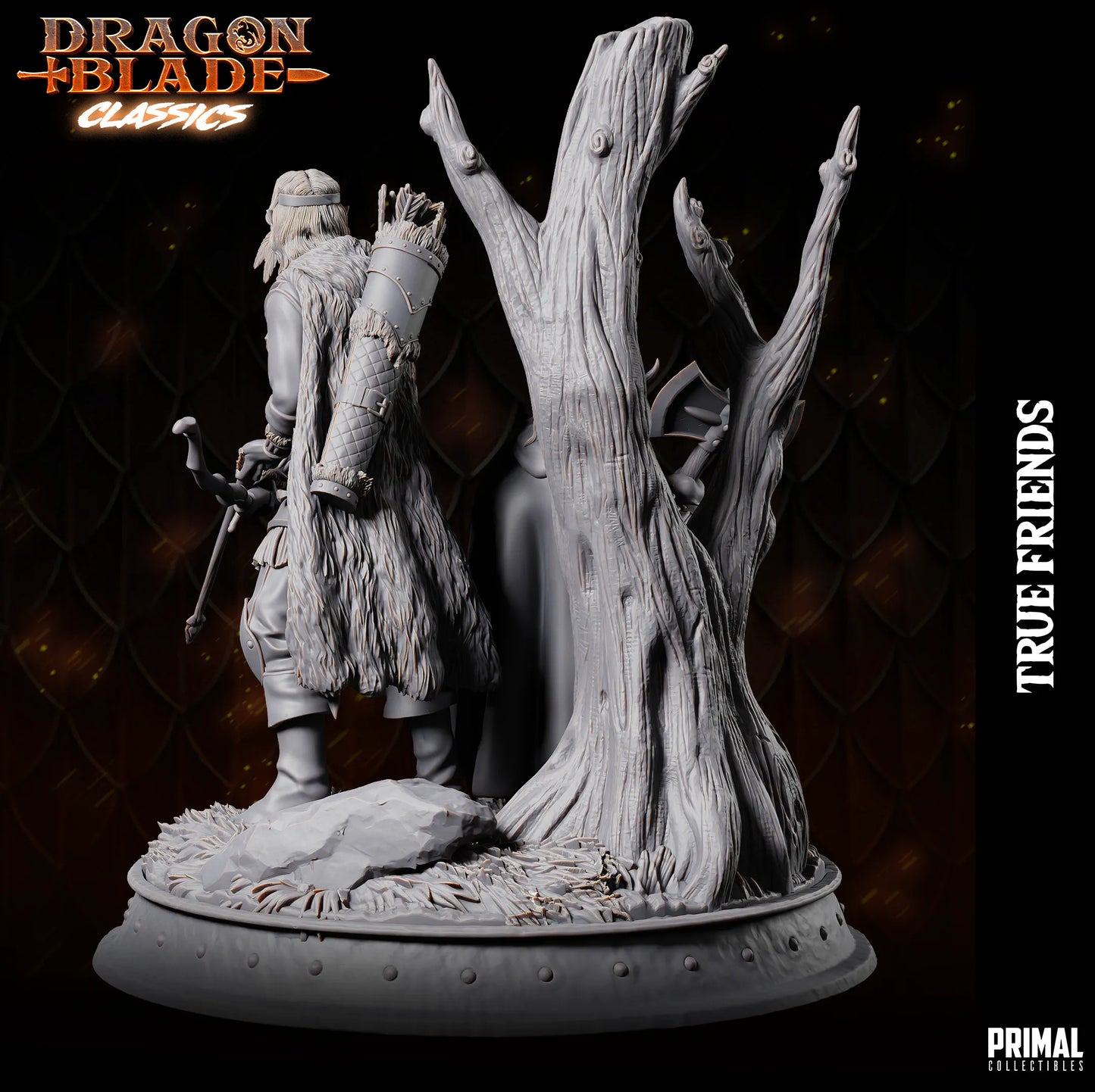 Dragonblade Classics True Friends | Diorama | TTRPG D&D Miniature | Primal Collectibles