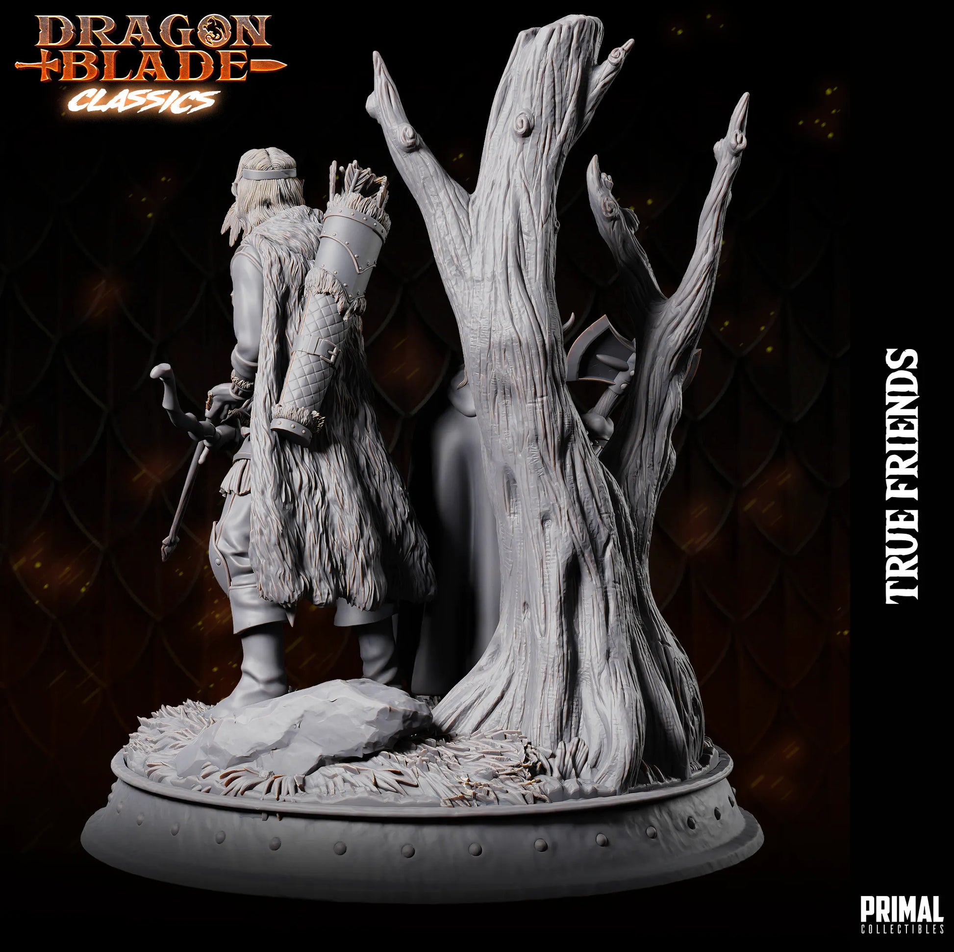 Dragonblade Classics True Friends | Diorama | TTRPG D&D Miniature | Primal Collectibles