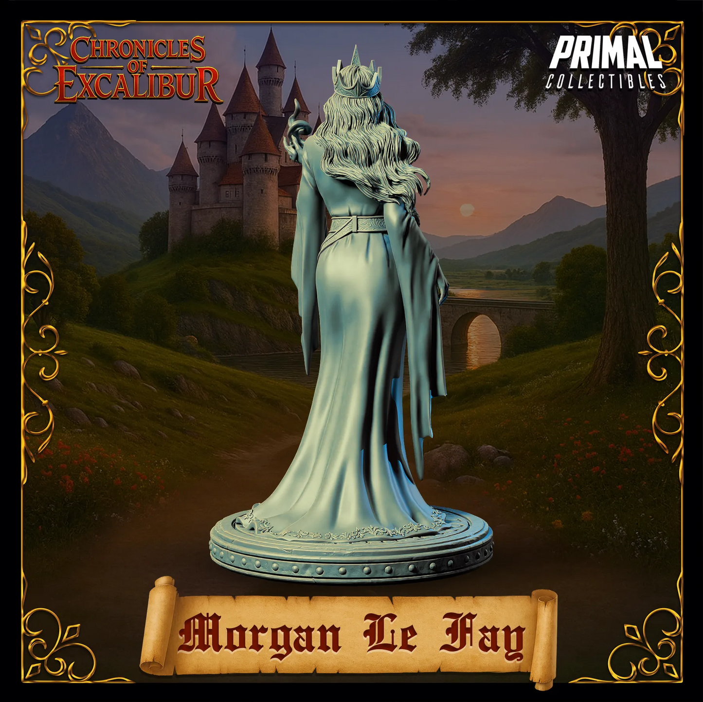 Witch Morgan LeFay | Chronicles of Excalibur | Tabletop D&D Miniature | Primal Collectibles