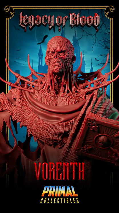 Necromancer Vorenth, Vampire Lich Wizard | Legacy of Blood | Tabletop D&D Miniature | Primal Collectibles