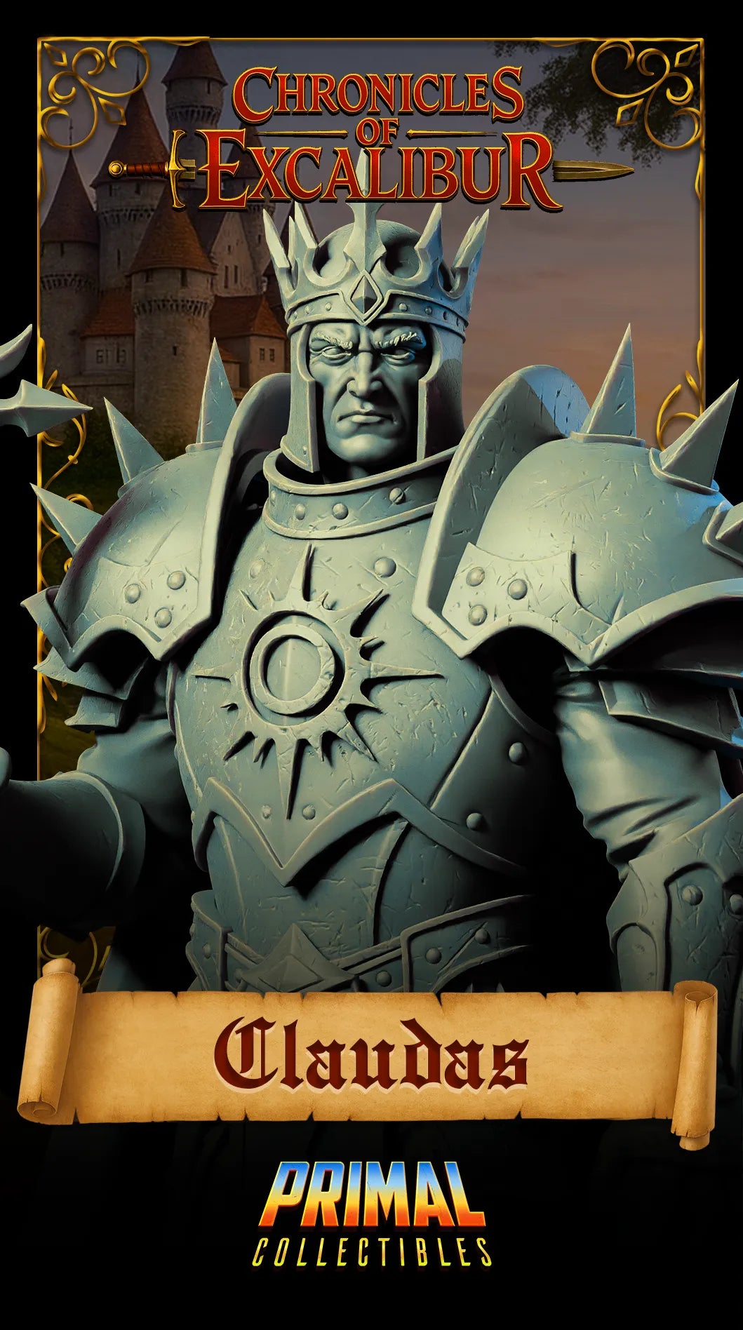 King Claudas | Chronicles of Excalibur | Tabletop D&D Miniature | Primal Collectibles