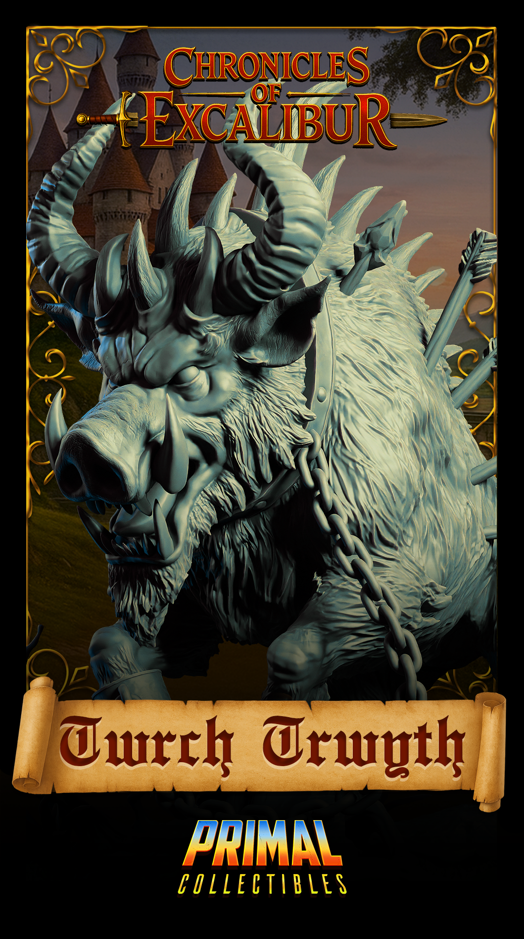 Creature Twrch Trwyth | Chronicles of Excalibur | Tabletop D&D Miniature | Primal Collectibles