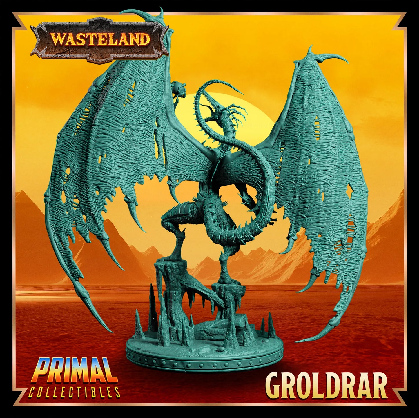 Sorcerer King Groldrar | Wasteland | Tabletop Scale | TTRPG D&D Miniature | Primal Collectibles