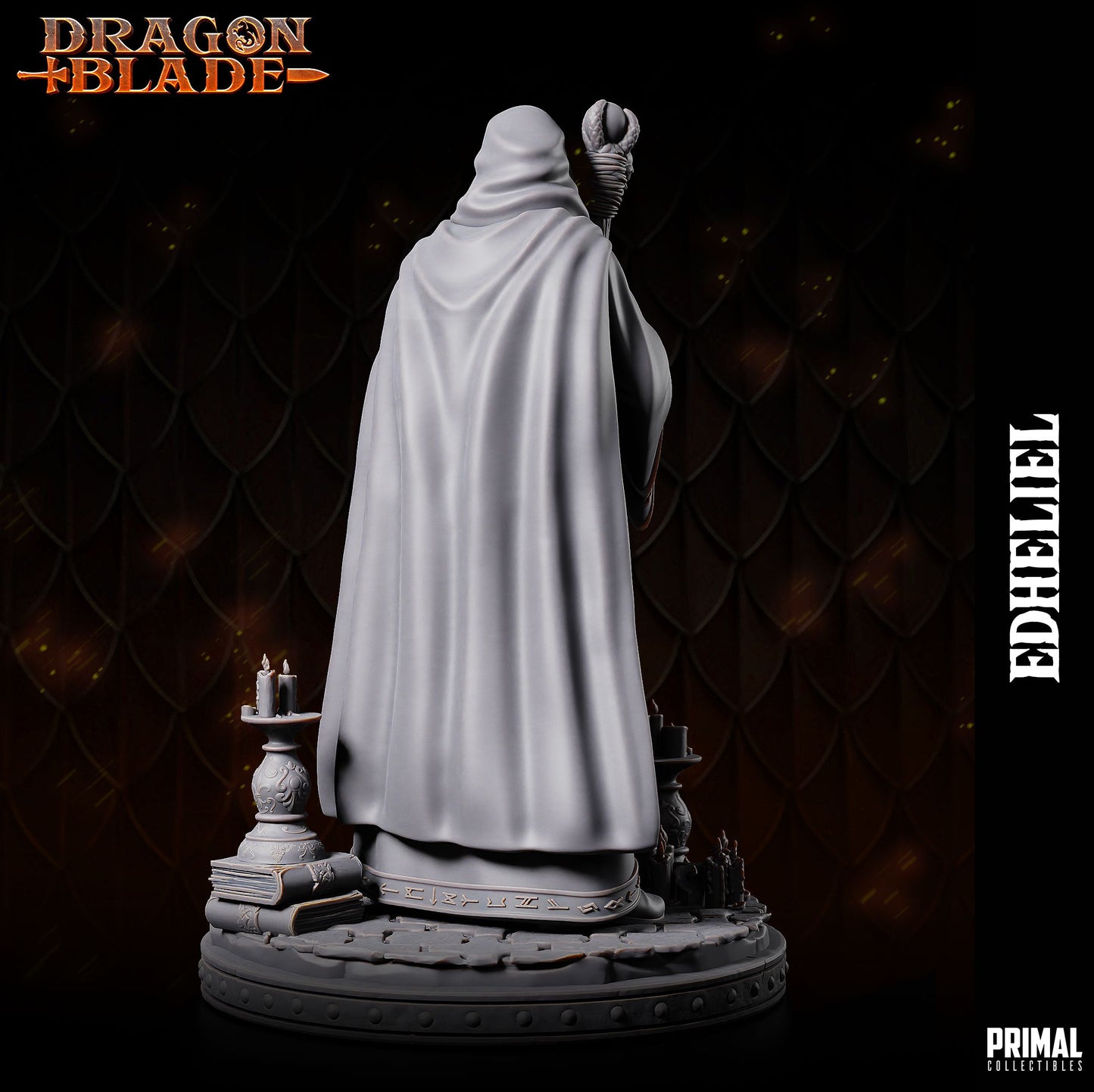 Edheliel Wizard | DnD Character Miniature | PRIMAL Collectibles - Tattles Told 3D