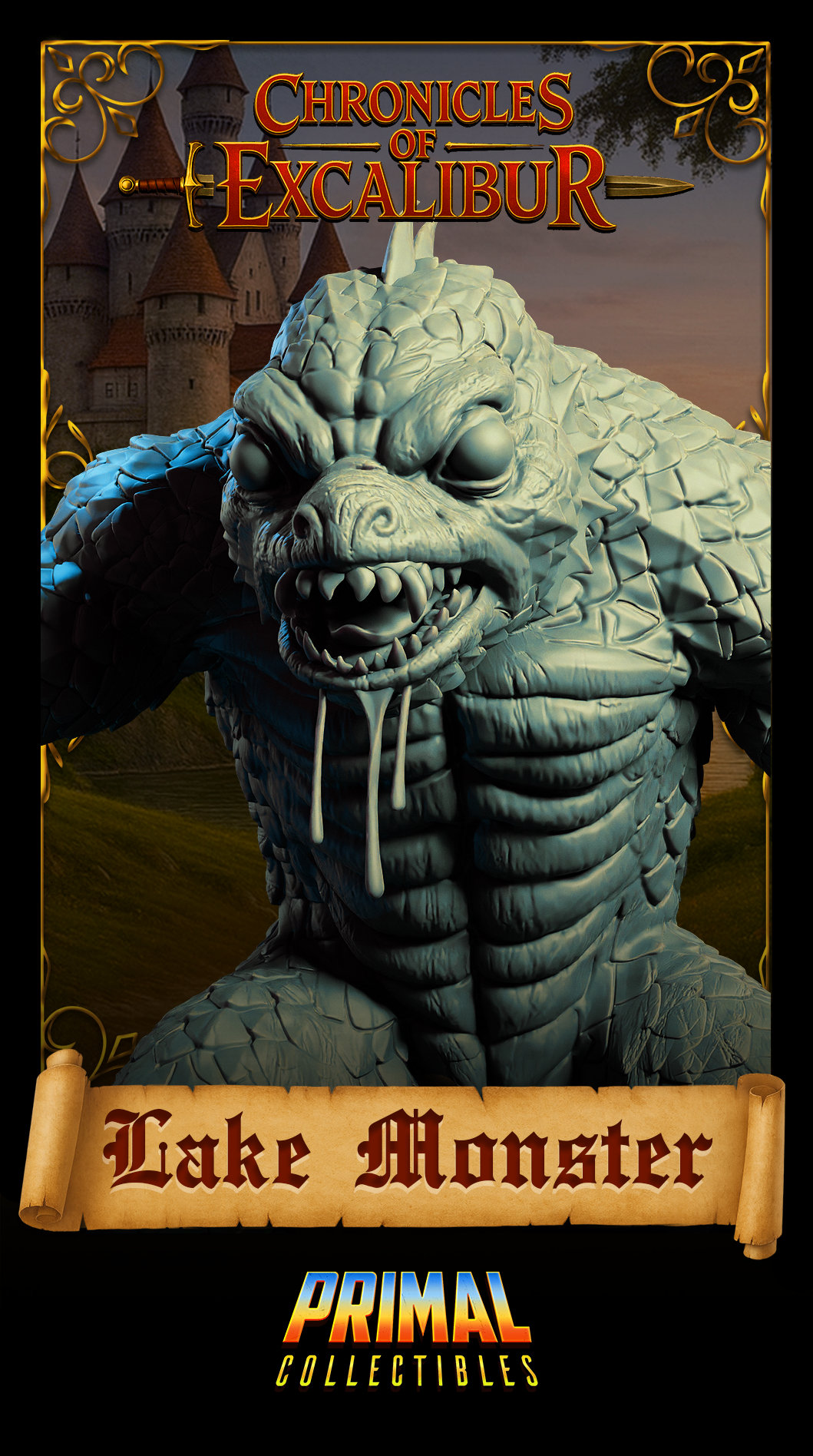 Creature Lake Monster | Chronicles of Excalibur | Tabletop D&D Miniature | Primal Collectibles