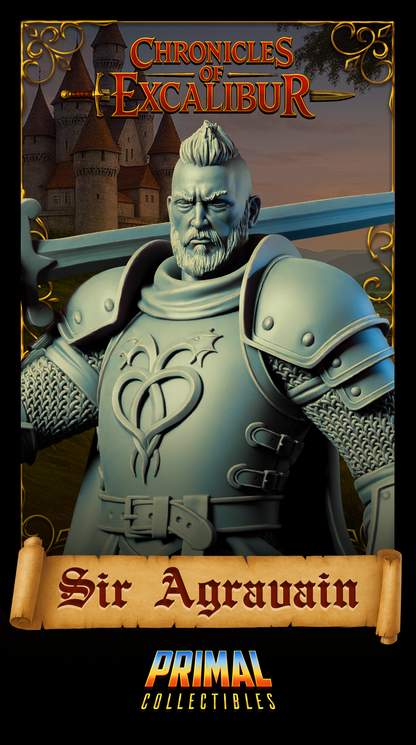 Knight Sir Agravain | Chronicles of Excalibur | Tabletop D&D Miniature | Primal Collectibles