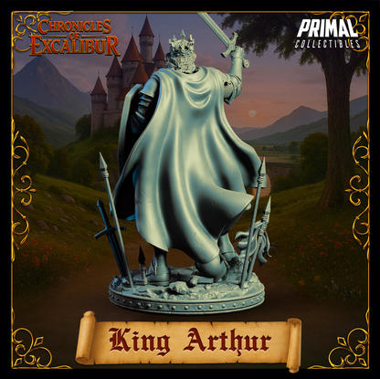 Joven Rey Arturo | Crónicas de Excalibur | Miniatura de D&D de mesa | Primal Collectibles