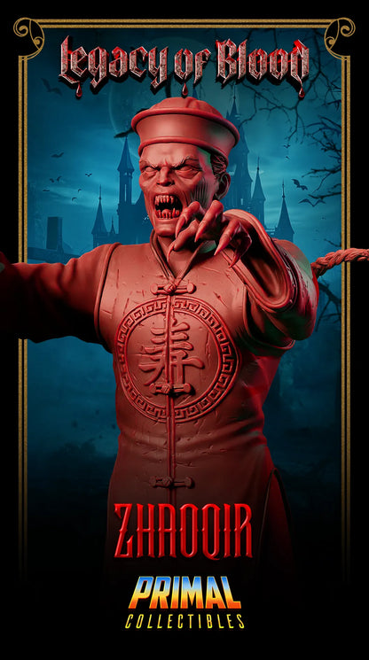 Zombie Zhaoqir, Hopping Vampire, Jiangshi | Legacy of Blood | Tabletop D&D Miniature | Primal Collectibles