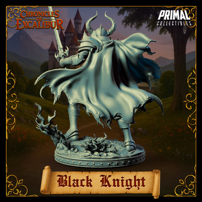 Knight Black Knight | Chronicles of Excalibur | Tabletop D&D Miniature | Primal Collectibles