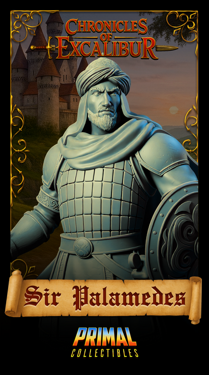 Knight Sir Palamedes | Chronicles of Excalibur | Tabletop D&D Miniature | Primal Collectibles