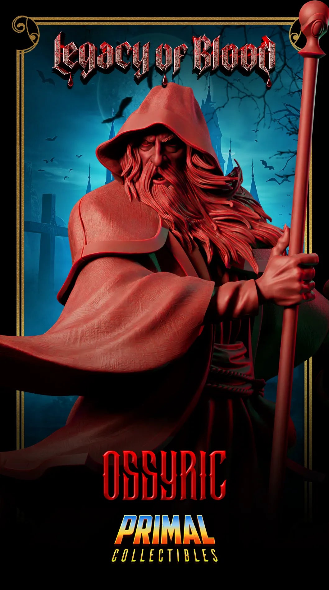Lord Ossyric, Necromancer Wizard | Legacy of Blood | Tabletop D&D Miniature | Primal Collectibles