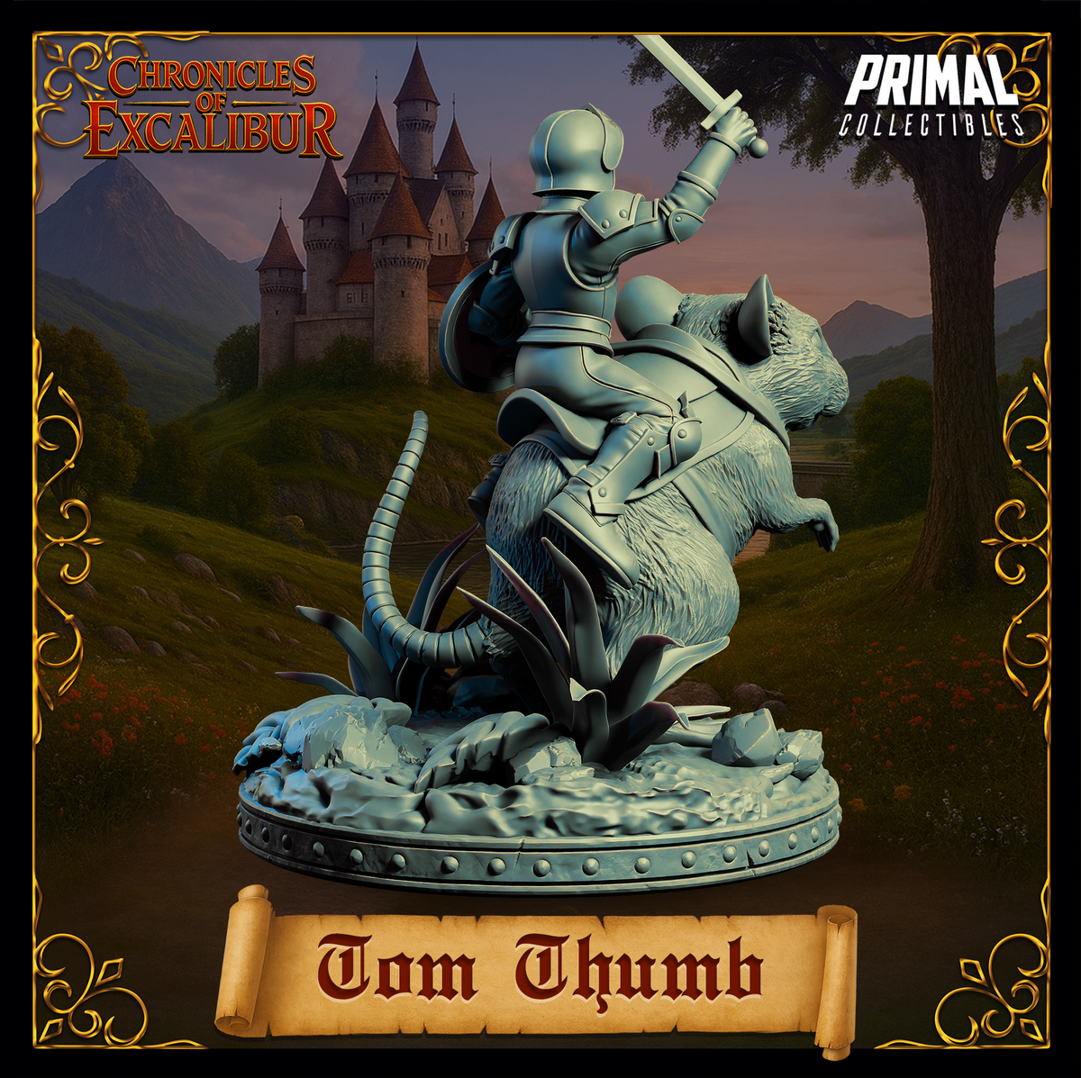 Knight Tom Thumb | Chronicles of Excalibur | Tabletop D&D Miniature | Primal Collectibles