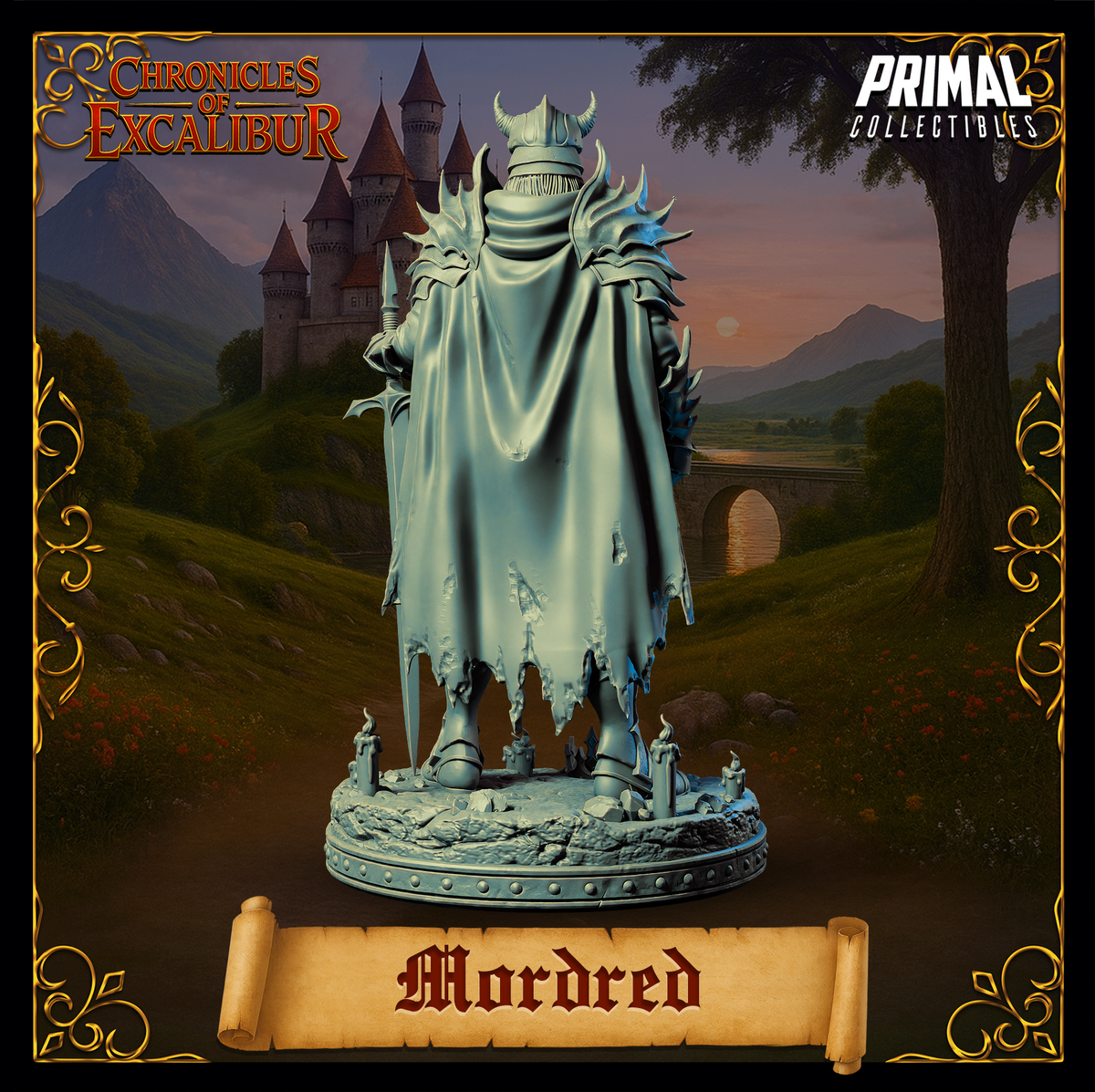 Evil Knight Mordred | Chronicles of Excalibur | Tabletop D&D Miniature | Primal Collectibles