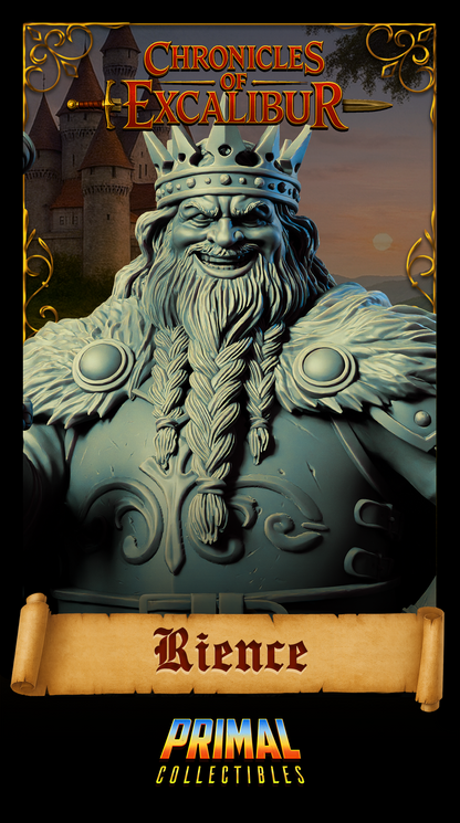 King Rience | Chronicles of Excalibur | Tabletop D&D Miniature | Primal Collectibles