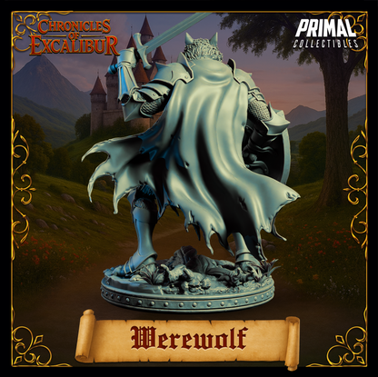 Knight Werewolf | Chronicles of Excalibur | Tabletop D&D Miniature | Primal Collectibles